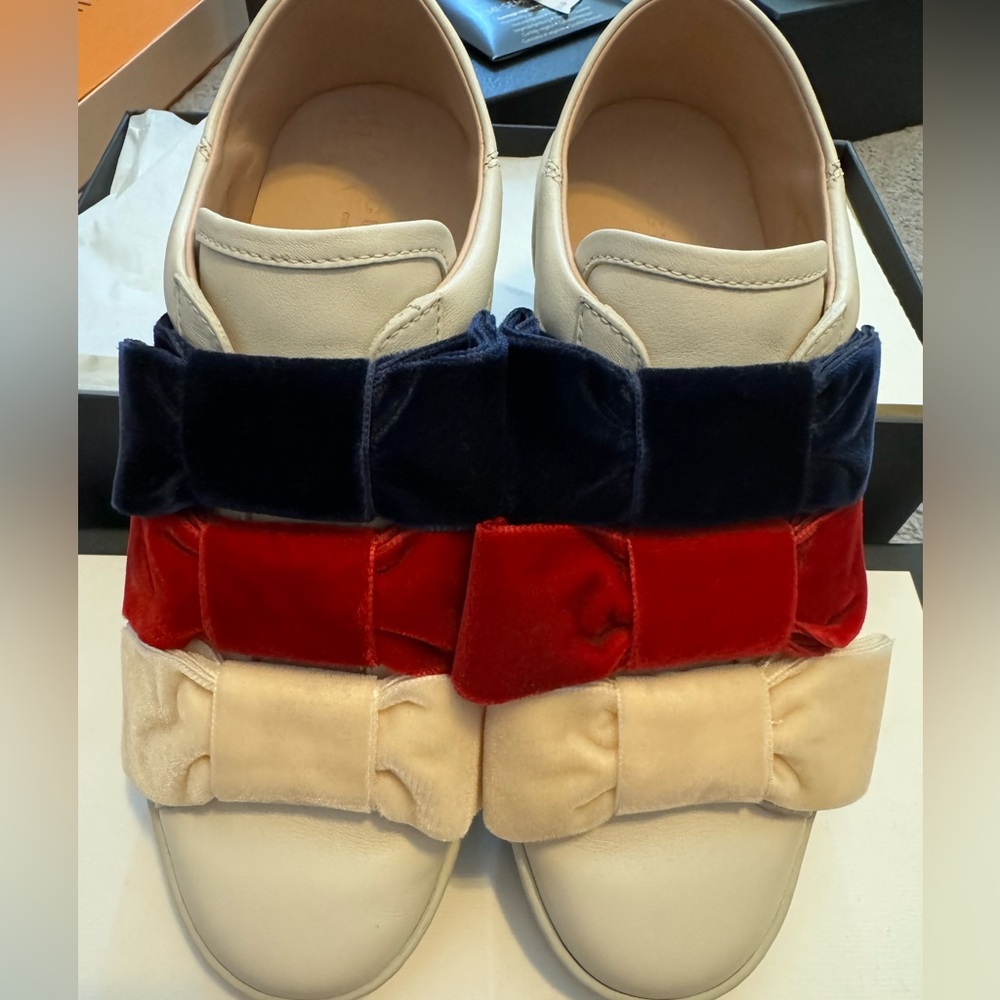 Gucci Multicolor Bow Sneakers
